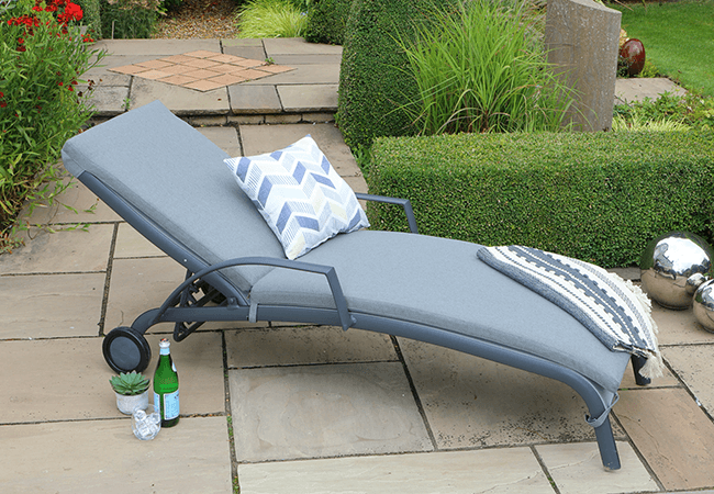 Image of LG Turin Sun Lounger with Cushion