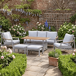 Extra image of LG Lisbon 3 Seat Sofa Lounge Dining Set with Adjustable Table