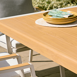 Extra image of LG Lisbon 6 Seat Dining Set with 3.0m Parasol