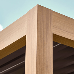 Extra image of LG Sanctuary 4 x 3m Gazebo Pergola In Oak