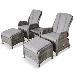 Extra image of LG St Tropez Stone 5 Piece Recliner Set