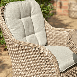 Extra image of LG St Tropez Sand 4 Seat Dining Set with 2.5m Parasol