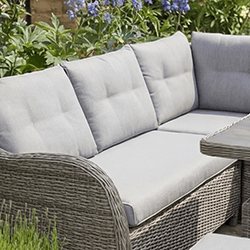 Extra image of LG St Tropez Stone Rectangular Corner Sofa Set with Adjustable Table