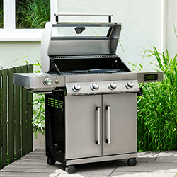 Extra image of Grillstream Gourmet 4 Burner Hybrid with Steak Shelf - Stainless Steel