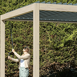 Extra image of LG Sanctuary 3 x 3m Gazebo Pergola in Birch