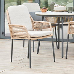 Extra image of LG Malibu Wheat 4 Seat Dining Set