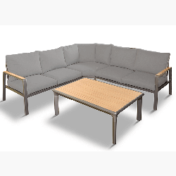 Extra image of LG Sanctuary Rope Modular Corner Lounge Set in Oak