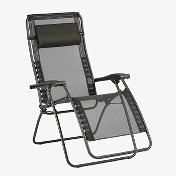 Image of Lafuma RSXA Clip Relaxation Chair in Black - LFM2035