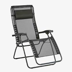 Small Image of Lafuma RSXA Clip Relaxation Chair in Black - LFM2035