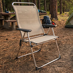 Image of Lafuma Alu Cham Batyline Folding Armchair - Seigle - LFM2772