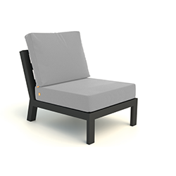 Small Image of LIFE Timber Soltex Aluminium Seating Extension - Lava / Mist