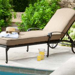 Extra image of Hartman Amalfi Lounger With Cushion in Bronze / Amber