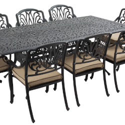 Extra image of Hartman Amalfi 8 Seat Rectangular Dining Set in Bronze / Amber