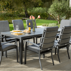 Extra image of EX-DISPLAY / COLLECTION ONLY - Hartman Somerton 8 Seat Rectangular Set Xerix / Slate - NO PARASOL