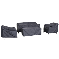 Small Image of Hartman Asher 3 Seat Lounge with Adjustable Table Cover