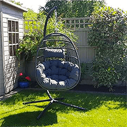 Small Image of Eleanor Folding Single Hanging Egg Chair Cocoon