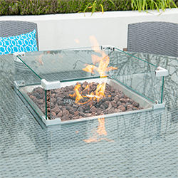 Extra image of Willow 6 Seater Fire Pit Table with Dining Chairs
