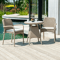 Image of Alexander Rose Hazelmere Stacking Bistro Set