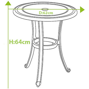 Table dimensions image