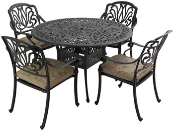 Aluminium Amalfi table set