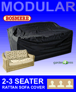 Small Image of Rattan Modular 2-3 Seater Sofa Cover - Bosmere M675