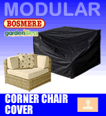 Small Image of Rattan Modular Corner Chair Cover - Bosmere M630