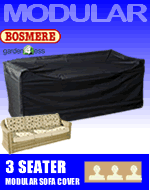 Small Image of Rattan Modular 3 Seater Sofa Cover - Bosmere M685