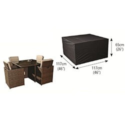 Image of Rattan Modular 4 Seater Furniture Set Cover - Bosmere M645
