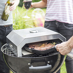 Extra image of La Hacienda Firebox Stainless Steel BBQ Pizza Oven