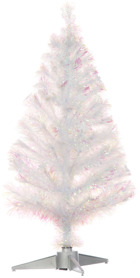 Snow White Fibre Optic 90cm (3ft) Christmas Tree - £33.24 | Garden4Less ...