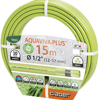 Image of Claber Aquaviva Plus 15m Garden Hose