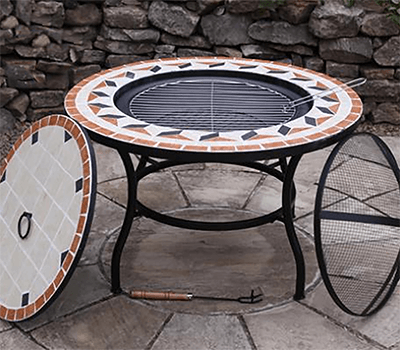 Image of Gardeco Calenta Mosaic Fire Bowl Table