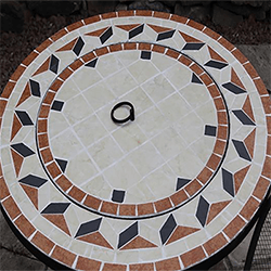 Extra image of Gardeco Calenta Mosaic Fire Bowl Table