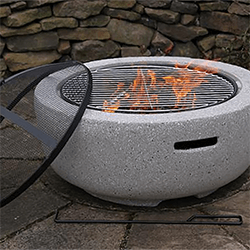 Small Image of Gardeco MGO Marbella Round Garden Fire Pit