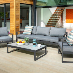 Small Image of Hartman Vienna Lounge Sofa Set with Integrated Lounger
