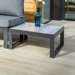 Small Image of Hartman Vienna 70 x 60cm End Table With Tuscan Ceramic Glass
