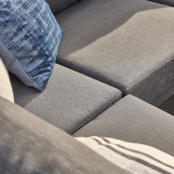 Extra image of LIFE Timber High Arm Soltex Corner Sofa Set in Lava / Graphite - Complete Set