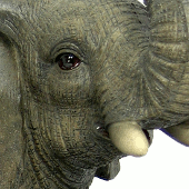 Extra image of Trumpeting Elephant - Resin Garden Ornament