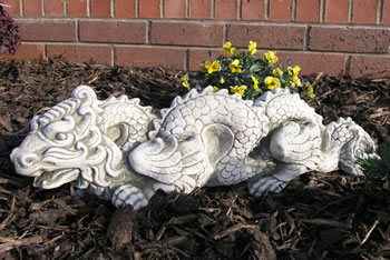 Image of Oriental Dragon Stone Garden Statue