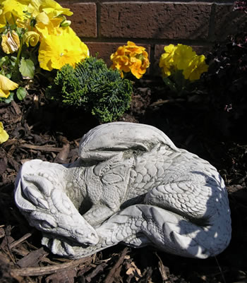 Image of Sleeping Dragon Stone Garden Ornament - DN1