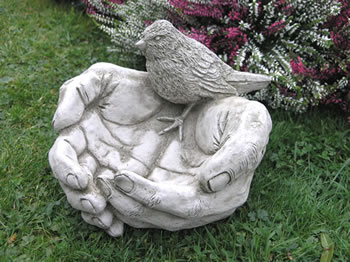 Image of Bird Hands Feeder Garden Ornaments - BR2