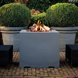 Image of Happy Cocoon Table Square Fire Pit Grey - 76cm