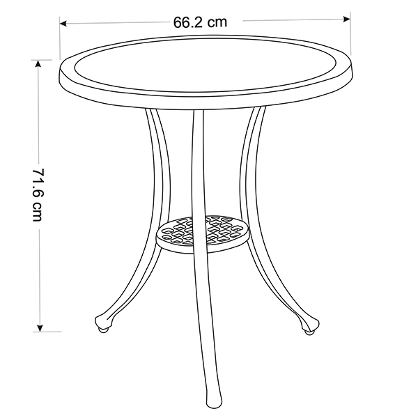 Table dimensions image