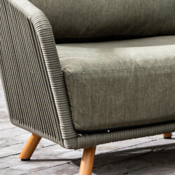 Extra image of Hartman Eden Lounge Chair Moss/Juniper Rope/Acacia wood