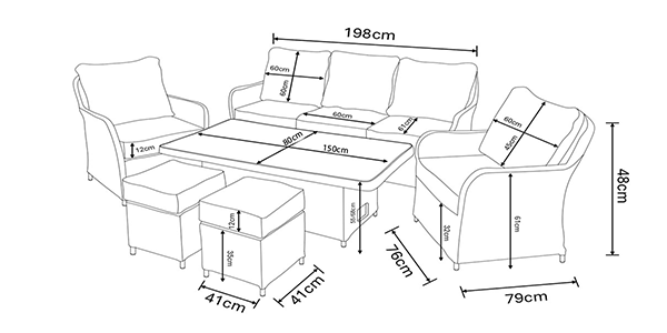 Table dimensions image