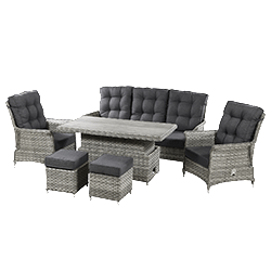 Extra image of EX-DISPLAY / COLLECTION ONLY - Heritage Reclining Lounge Sofa - Ash / Slate