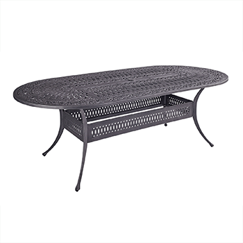 Image of Hartman Capri 220cm Oval Table ONLY - Antique Grey