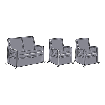 Image of Hartman Vienna 2 Seat Sofa Lounge Set Covers