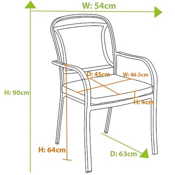 chair dimensions image