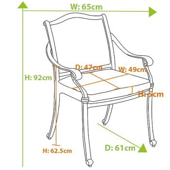 chair dimensions image